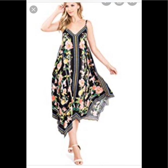 NWT Freemarket Flying Tomatos Handkerchief Dress Small - Picture 2 of 7